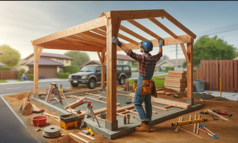 Carport selber bauen DIY