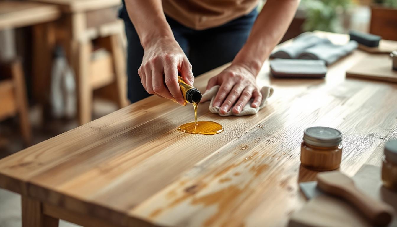Holzmöbel richtig ölen - So geht's!
