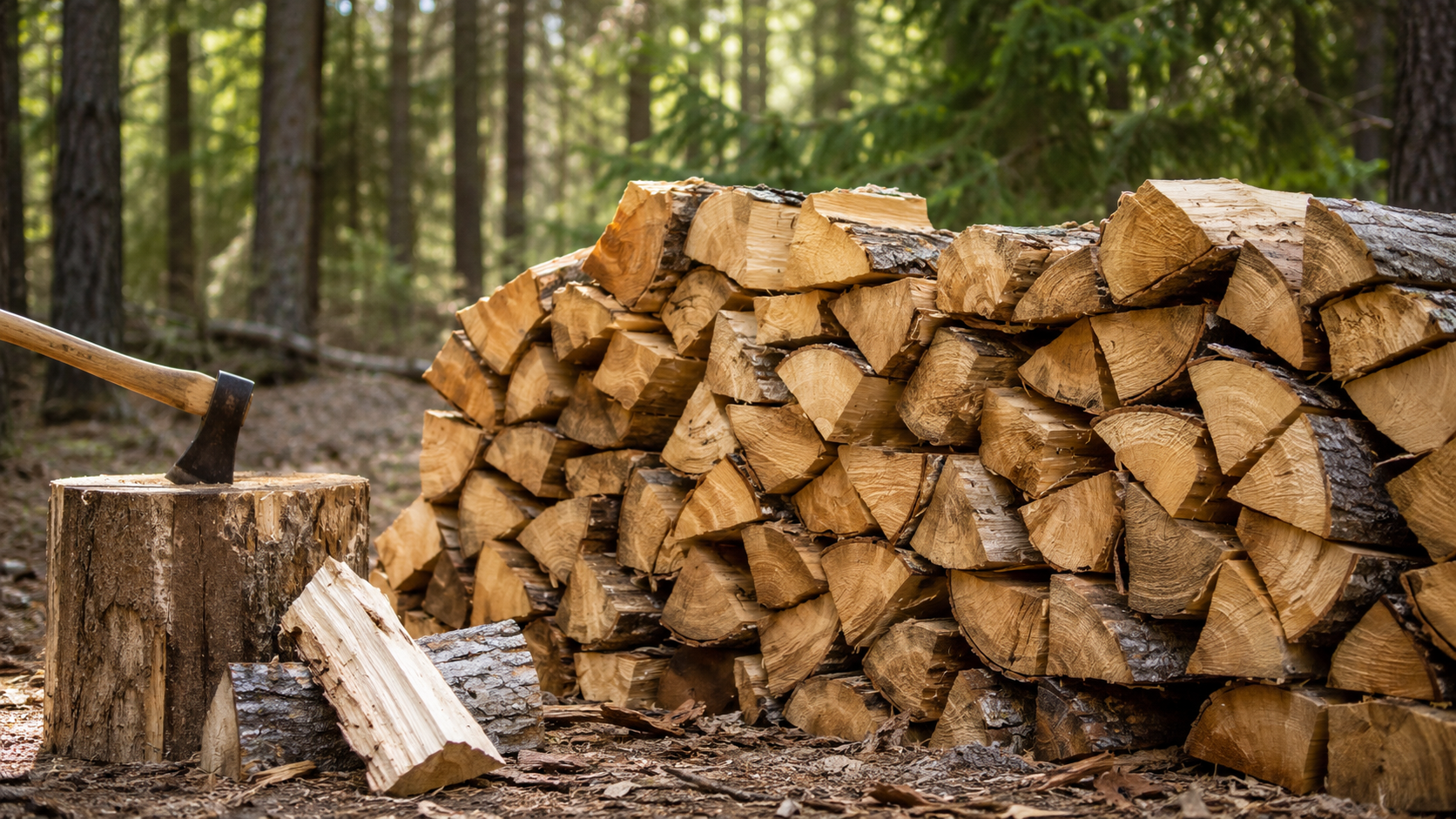 Brennholz für Kamin und Ofen